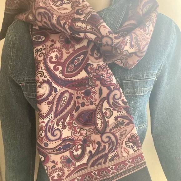 UNISEX vintage long scarf - Picture 7 of 8
